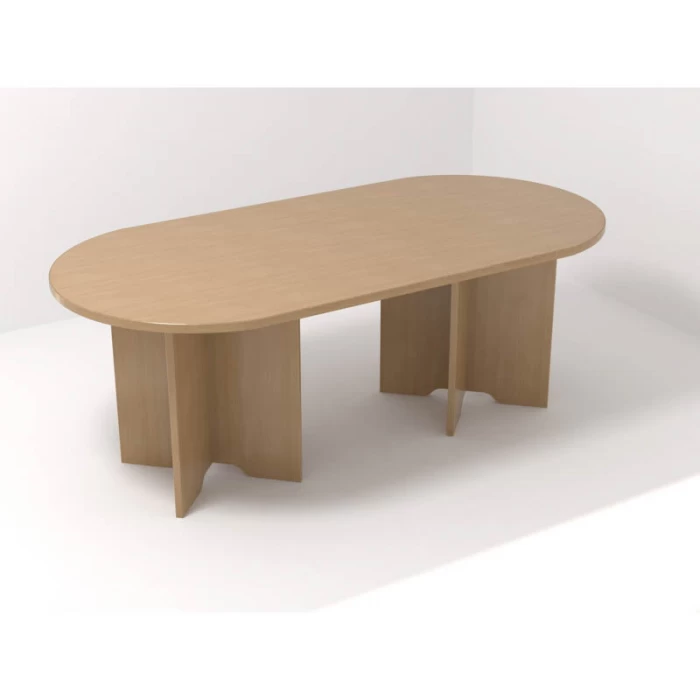 Meeting Table Mod. GRAVON. Oval Various finishes. Cross legs.