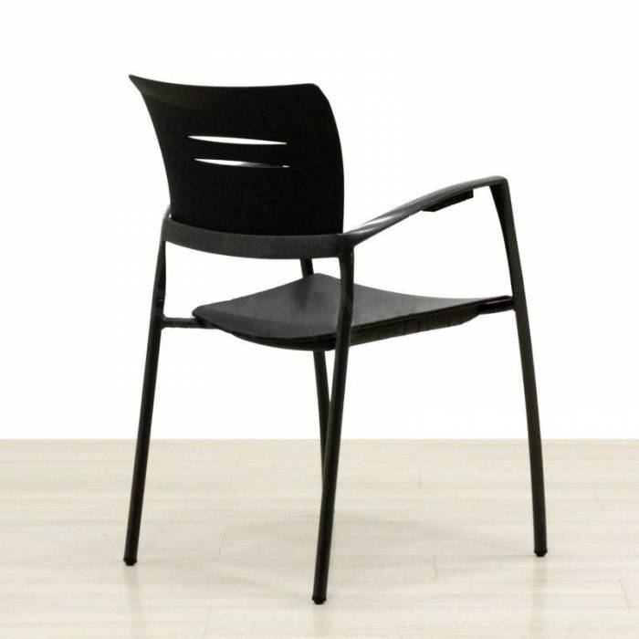 Confident chair DYNAMOBEL Mod. VALCE. PVC seat and back. Metallic structure.