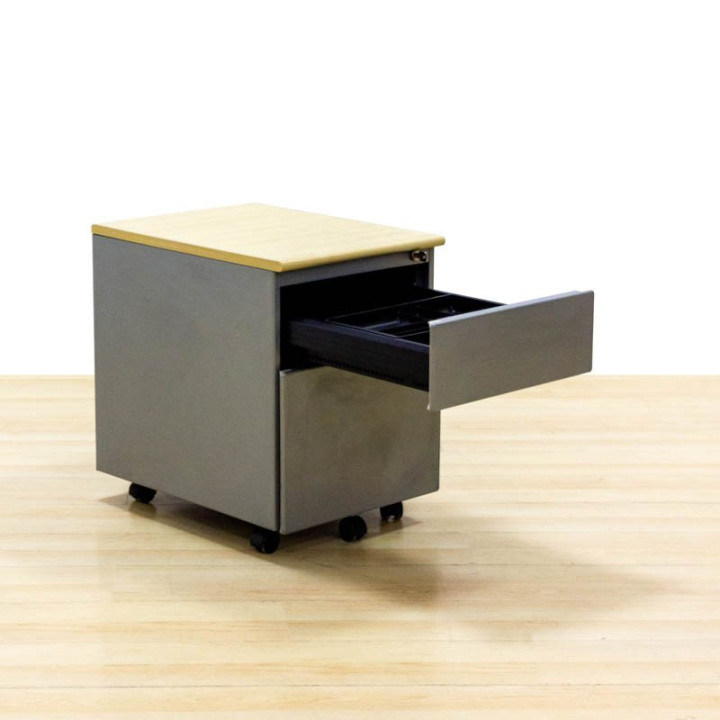 PANAR Mobile Pedestal. Grey Metal with Anti-Tip System. - view 3