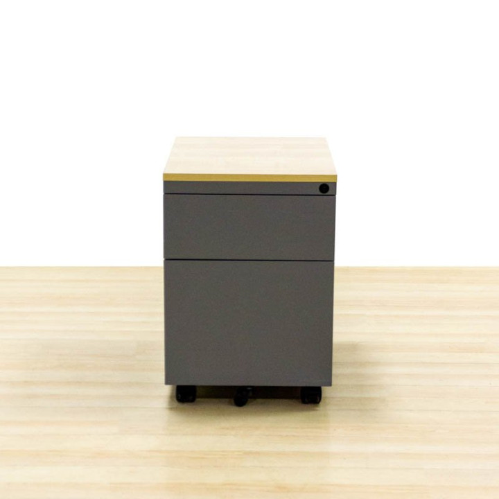 DYNAMOBEL mobile chest of drawers Mod. CADERO. Made of gray metal. Anti-tip.
