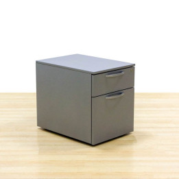 Mobile chest of drawers Mod. IVARO. Made of gray metal. Drawer and filing cabinet.