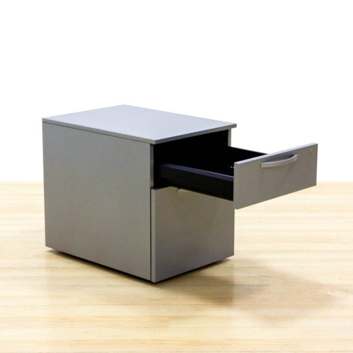 Gaveta móvel Mod. IVARO. Fabricado em metal cinza. Gaveta e arquivo. - vista 3