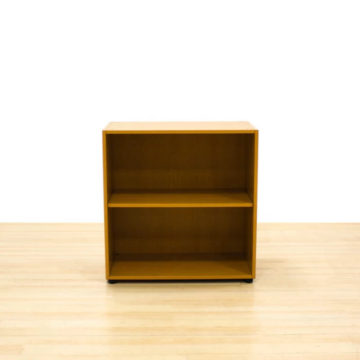 Low Shelving-Bookcase PERMASA Mod. MICIEN. Made of beech finished wood.