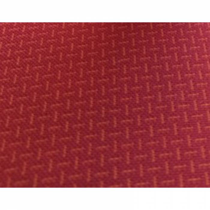 Cadeira para visitantes KRON Mod. TRANDIT. Estofado em tecido vermelho. Base de skate.