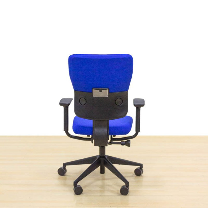 Cadeira de trabalho STEELCASE Mod. LET´S B. Reestofado em tecido novo, cor à escolha. Braços ajustáveis. - vista 5