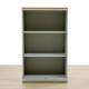 JAL Shelving Mod. CONE. Gray metallic structure. Top made of wood.