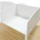 Call center 4 or 8 posts Mod. ATTO. Made of white wood. Top acces by position.