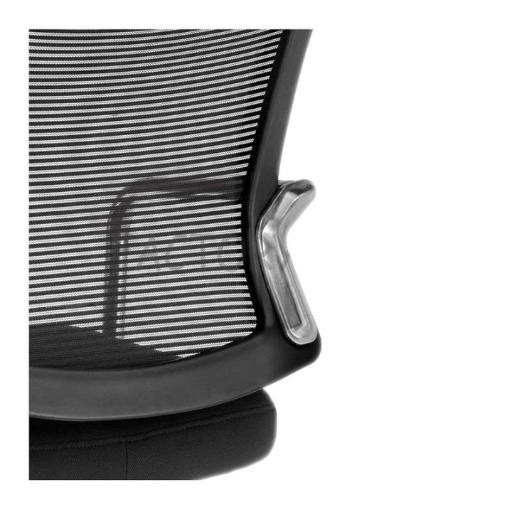 Confident Chair Mod. DALLAS. Mesh backing. Black upholstered seat.