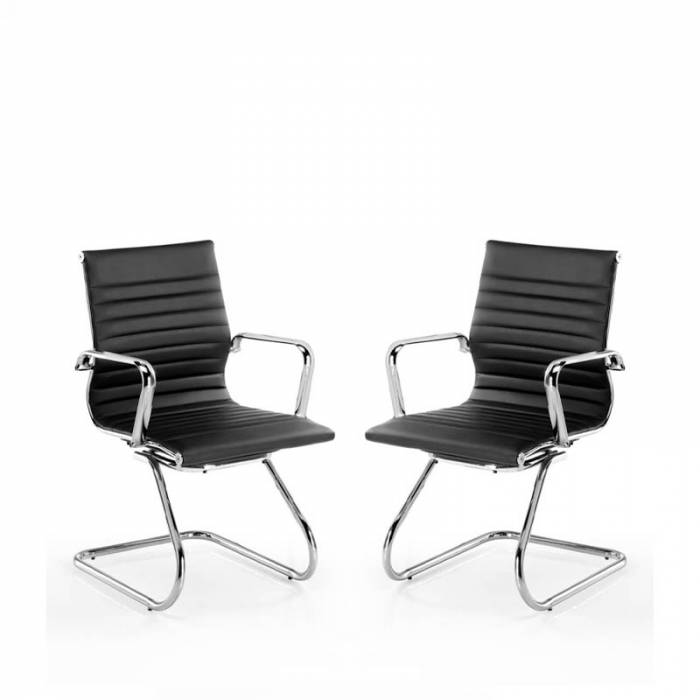Confidant chair Mod. LONDON. Upholstered in white, black or beige eco-leather.