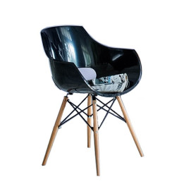 Multipurpose Armchair Mod. TORRE3. Beech wood legs. Black, white or red color.