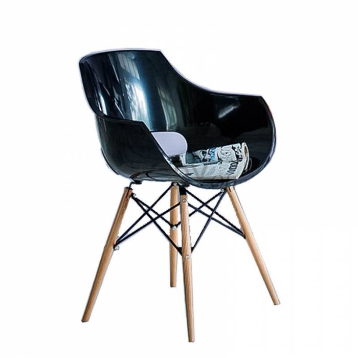 Cadeira Multiusos Mod. TORRE3, pernas de faia, cor Preto, Branco ou Vermelho.