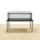 ACTIU Reception Counter Mod. ROLDO. Made of metal, glass and wood finished wenge finish.