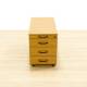 Mobile chest of drawers Mod. BARIOL. Made of beech finished wood. Three drawers and pencil holder.