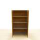 Tall cabinet Mod. SALVAN. Made of wood with gray and beech finish. Swing doors.