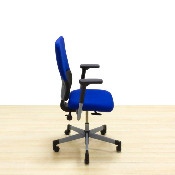 Cadeira de trabalho STEELCASE Mod. LET´S B. Estofado em nova cor de tecido a escolher. Mecanismo de sincronização. - vista 3