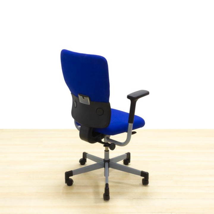STEELCASE operative chair Mod. LET´S B. Reupholstered in new fabric color to choose. Synchro mechanism. - view 4