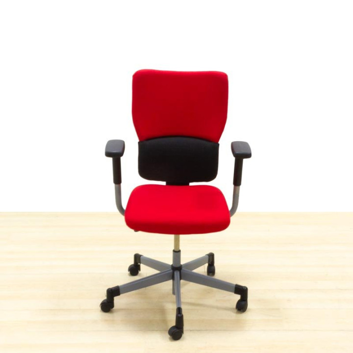 Cadeira de trabalho STEELCASE Mod. LET´S B. Estofado em nova cor de tecido a escolher. Mecanismo de sincronização. - vista 6