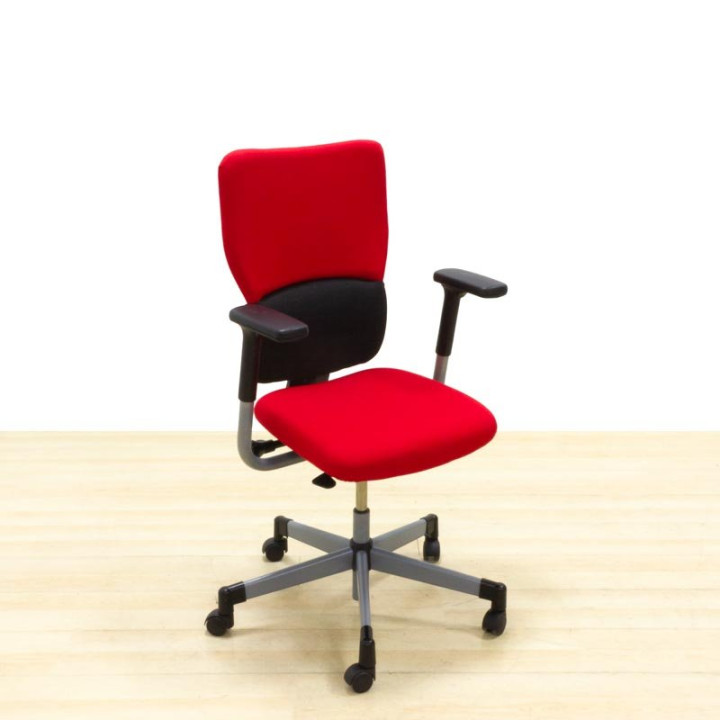 Cadeira de trabalho STEELCASE Mod. LET´S B. Estofado em nova cor de tecido a escolher. Mecanismo de sincronização. - vista 7