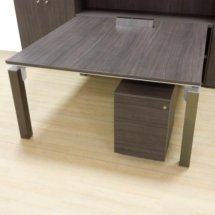 Office PERMASA Mod. AGORA. Cabinets, table and chest of drawers. Wenge finish. - view 7