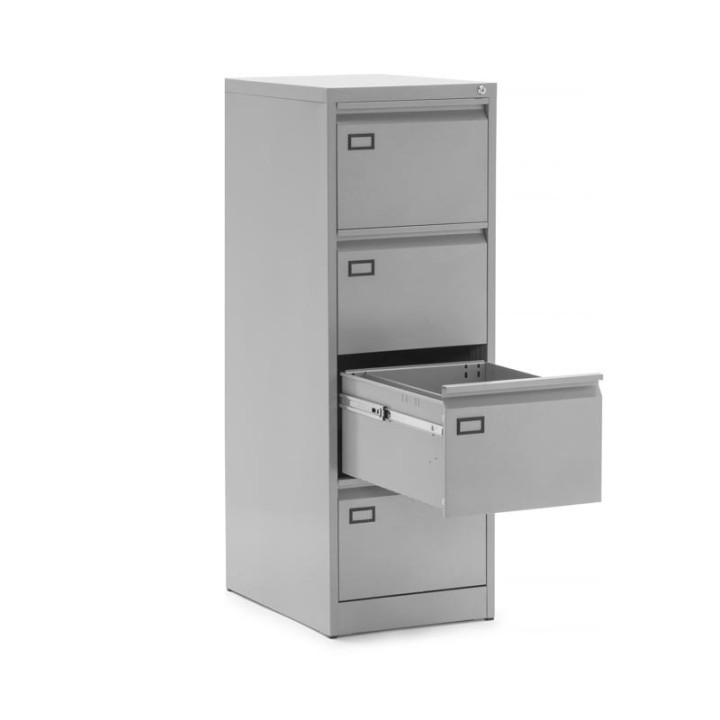 Armário de arquivo médio Mod. DENVER. Feito de metal cinza ou branco. Para pastas suspensas. - vista 4