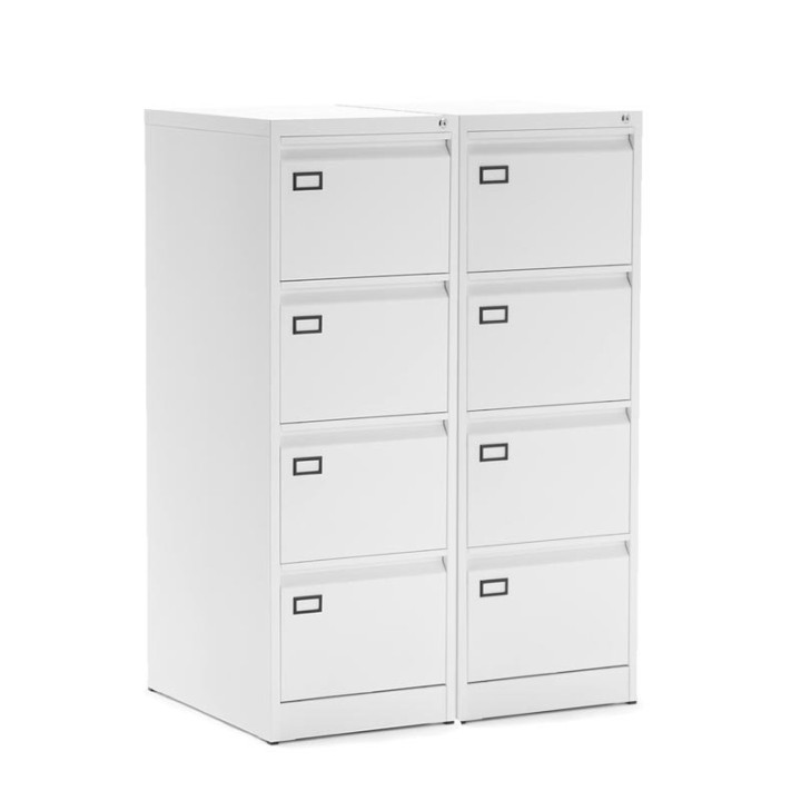 Armário de arquivo médio Mod. DENVER. Feito de metal cinza ou branco. Para pastas suspensas. - vista 8
