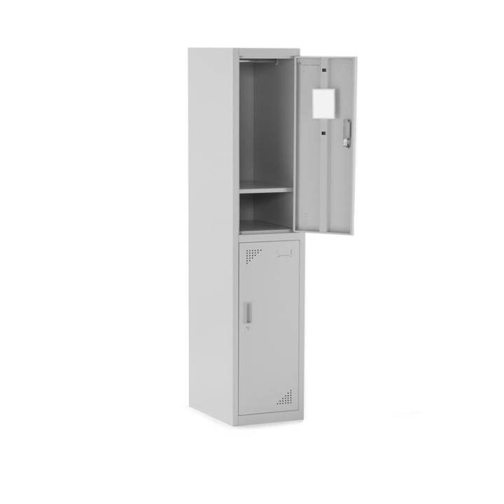 Cacifo YAKARTA de 2 ou 6 portas. Metal cinzento. Portas de abrir. - vista 1
