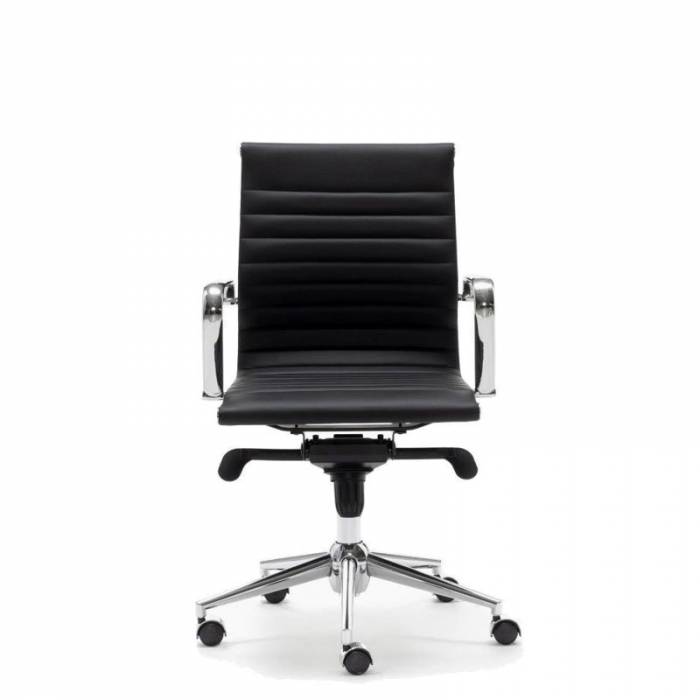Mod. LOND task chair. Middle Back. Upholstered in eco-leather in various colors.