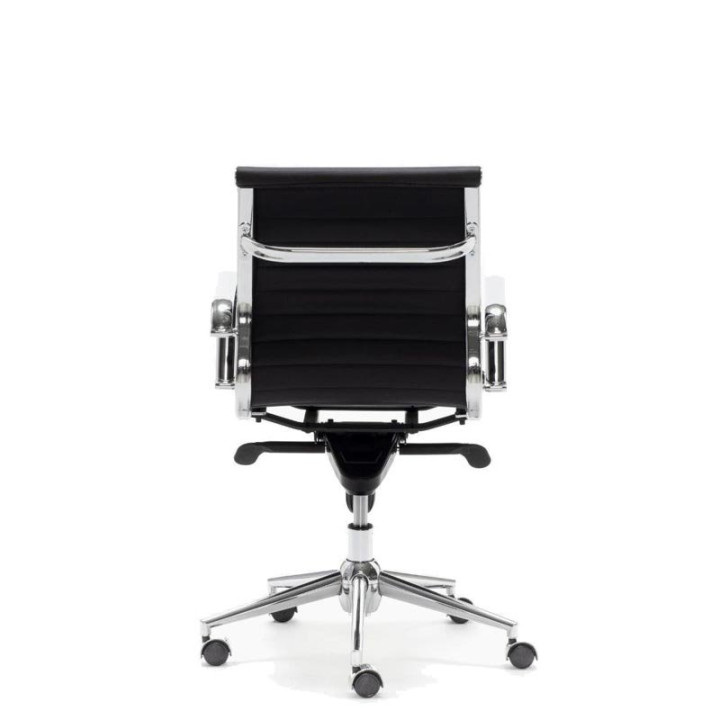 LONDRES Task Chair. Medium Back. Upholstered in Eco-Leather in Various Colours. - view 6