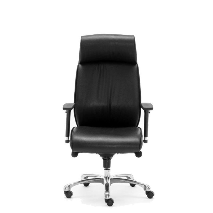 Executive chair Mod. MOSCOW. Upholstered in black imitation leather. High back. - view 2