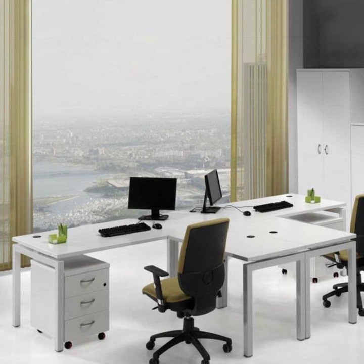 Mesa de escritório EURO 5000 da EUROMOF. Profundidade 80 cm. - vista 10