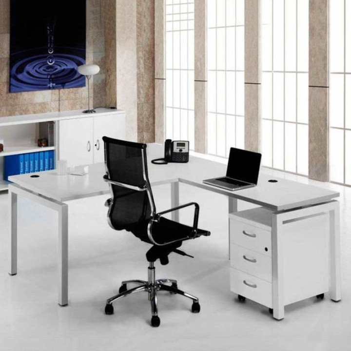 Mesa de escritório EURO 5000 da EUROMOF. Profundidade 80 cm. - vista 11