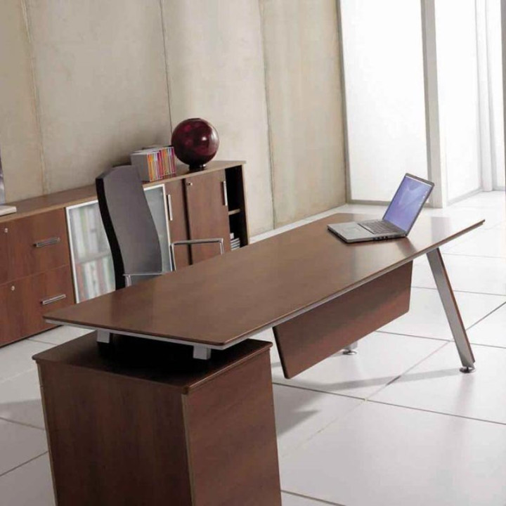 Herpesa Model AT semi-management table, with wing and drawer unit.