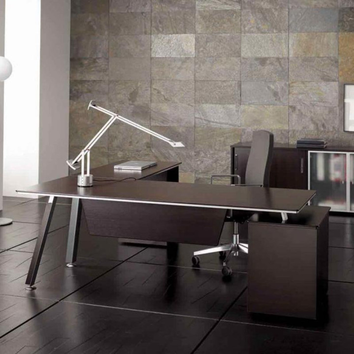 Herpesa Model AT semi-management table, with wing and drawer unit.