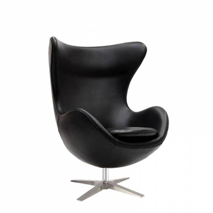 Design Armchair Mod. ROCK. Compact Swivel. Upholstered in imitation leather. Various colors.