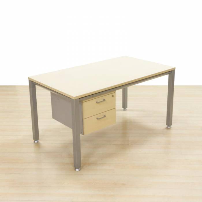 ACTIU Mod. VITAL operating table. Top made of maple finish wood. chest of drawers