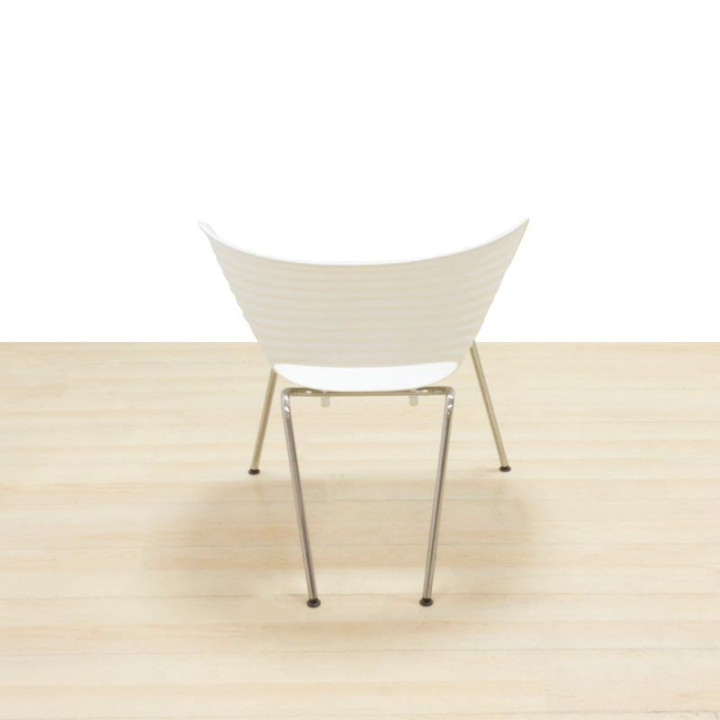 Cadeiras de espera VITRA Mod. TOM VAC. Fabricado em PVC branco ou vermelho. - vista 5