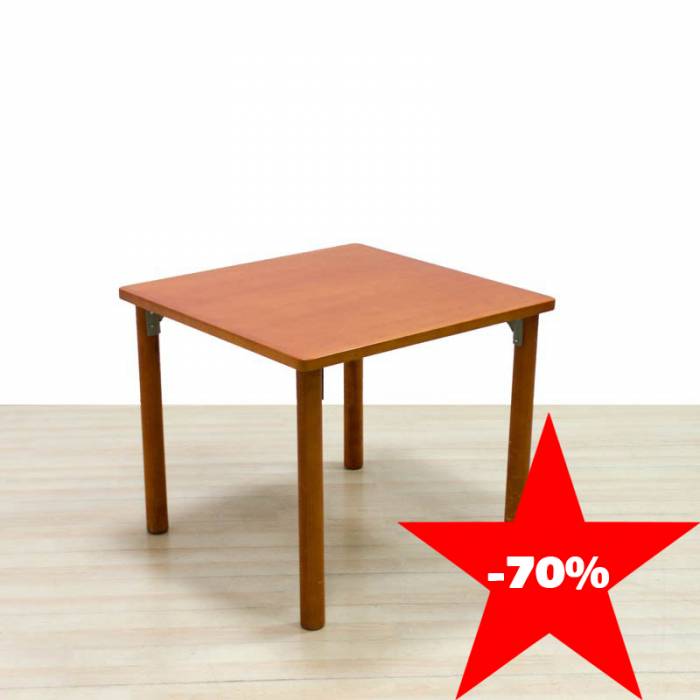 Multipurpose table Mod. FREZ. Made of cherry wood finish, four legs.