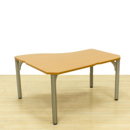 Mesa de trabalho STEELCASE Mod. HOROS. Tampa feita na cor FAIA