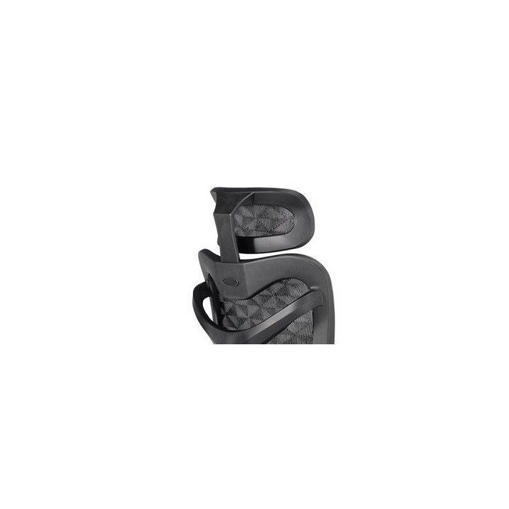 Task chair Mod. NEW ERGOSTONE. Synchro mechanism. adjustable headrest black colour.