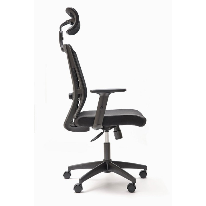 Silla Operativa Mod. Sofia Gn. Cabecero regulable color negro. vista 4
