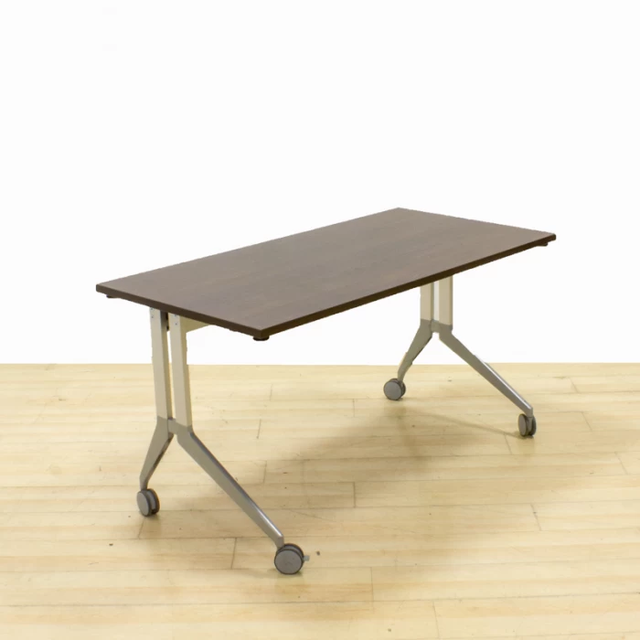 JG Folding Table Mod. Plex2. Top made in Wengue finish.