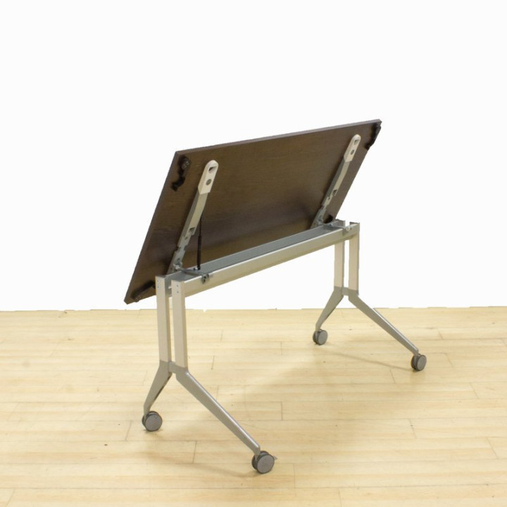JG Folding Table Mod. Plex2. Top made in Wengue finish. - view 2