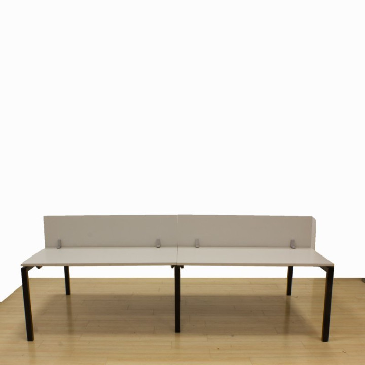 Bench with 4 or 6 seats JG Mod. EXTEN in Gray finish.