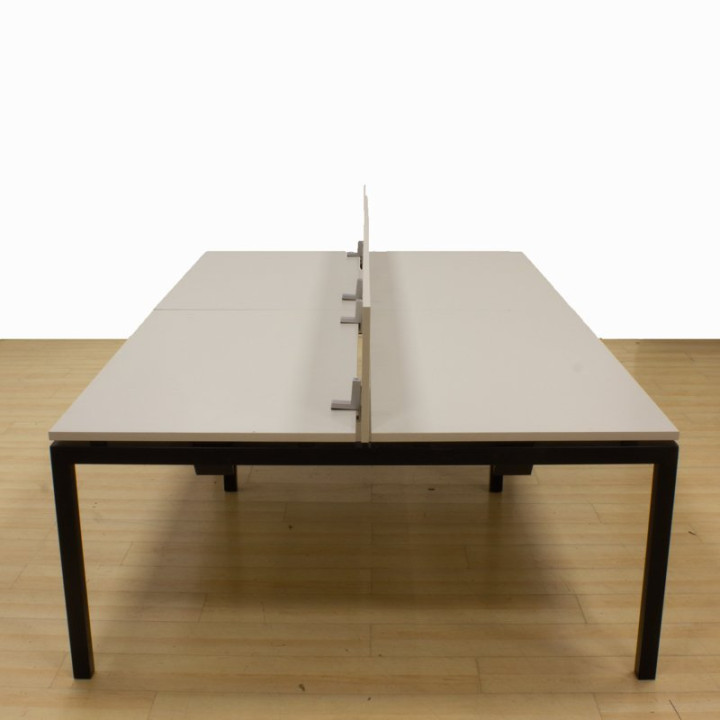 Bench with 4 or 6 seats JG Mod. EXTEN in Gray finish.
