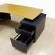 JG office set Mod. DRIME. Made of pear finish wood. Structural filing table and drawers.