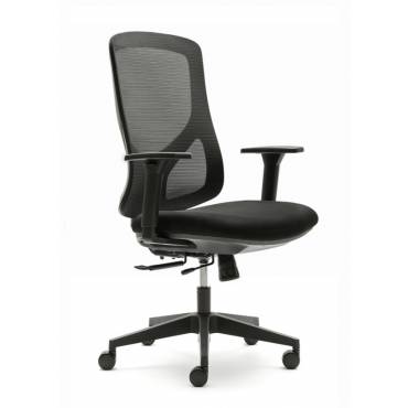 Cadeira Operativa Modelo Nantes em Preto.