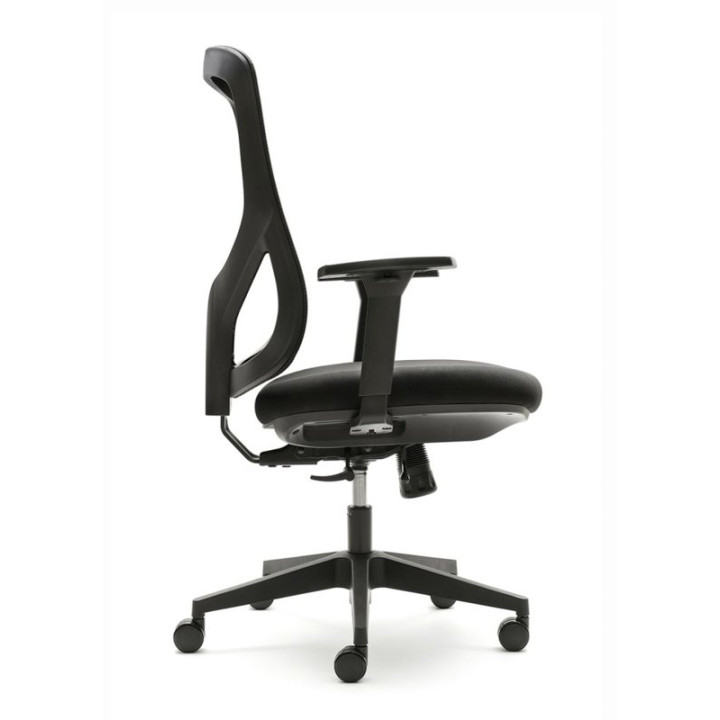 Silla Operativa Mod. NANTES en color Negro. vista 4