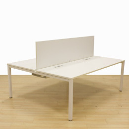 Banco com 4 ou 8 lugares BORDONABE Mod. COMPACT em acabamento Branco.