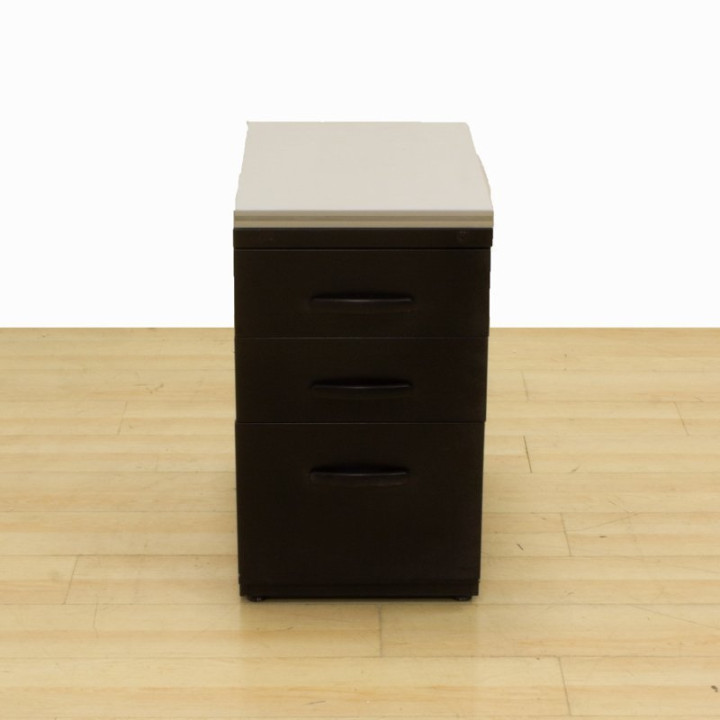 Complementary drawer unit JG Mod. HIGH. Made of black metal. 2 drawers and file.