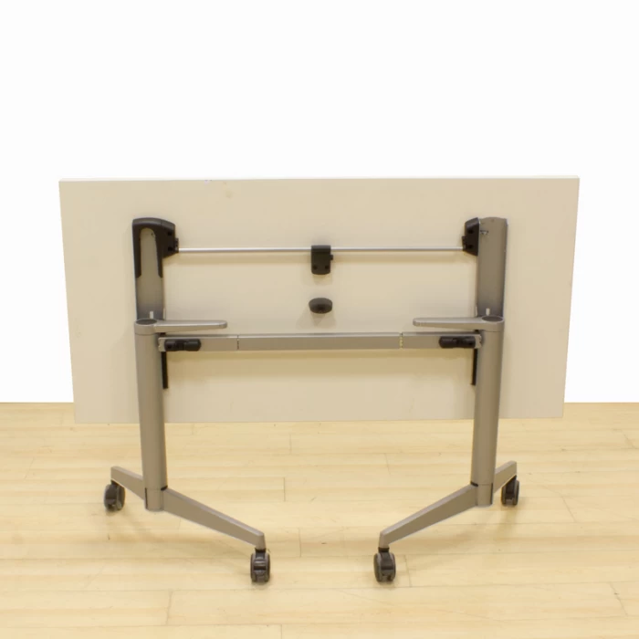 HAWORTH Folding Table Mod. PLIX. Lid made in White finish.